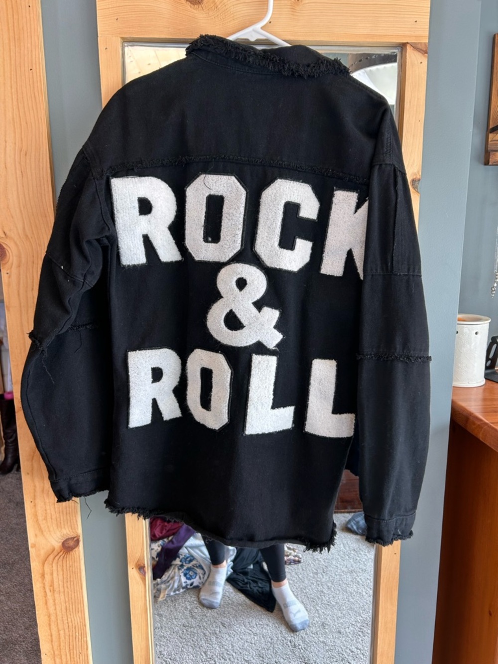 Black Jean like ROCK N ROLL jacket
